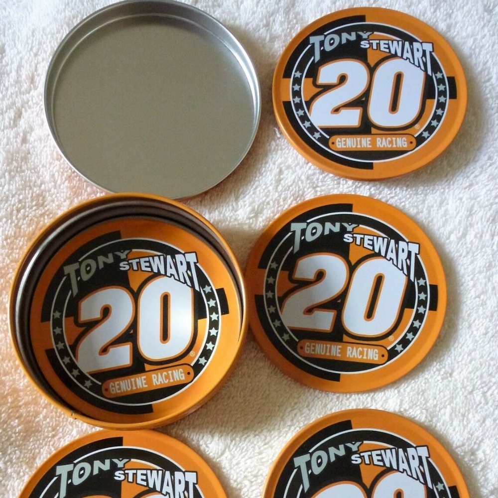 Nascar Nostalgic Tony Stewart 5pc Coaster Set #20 NEW